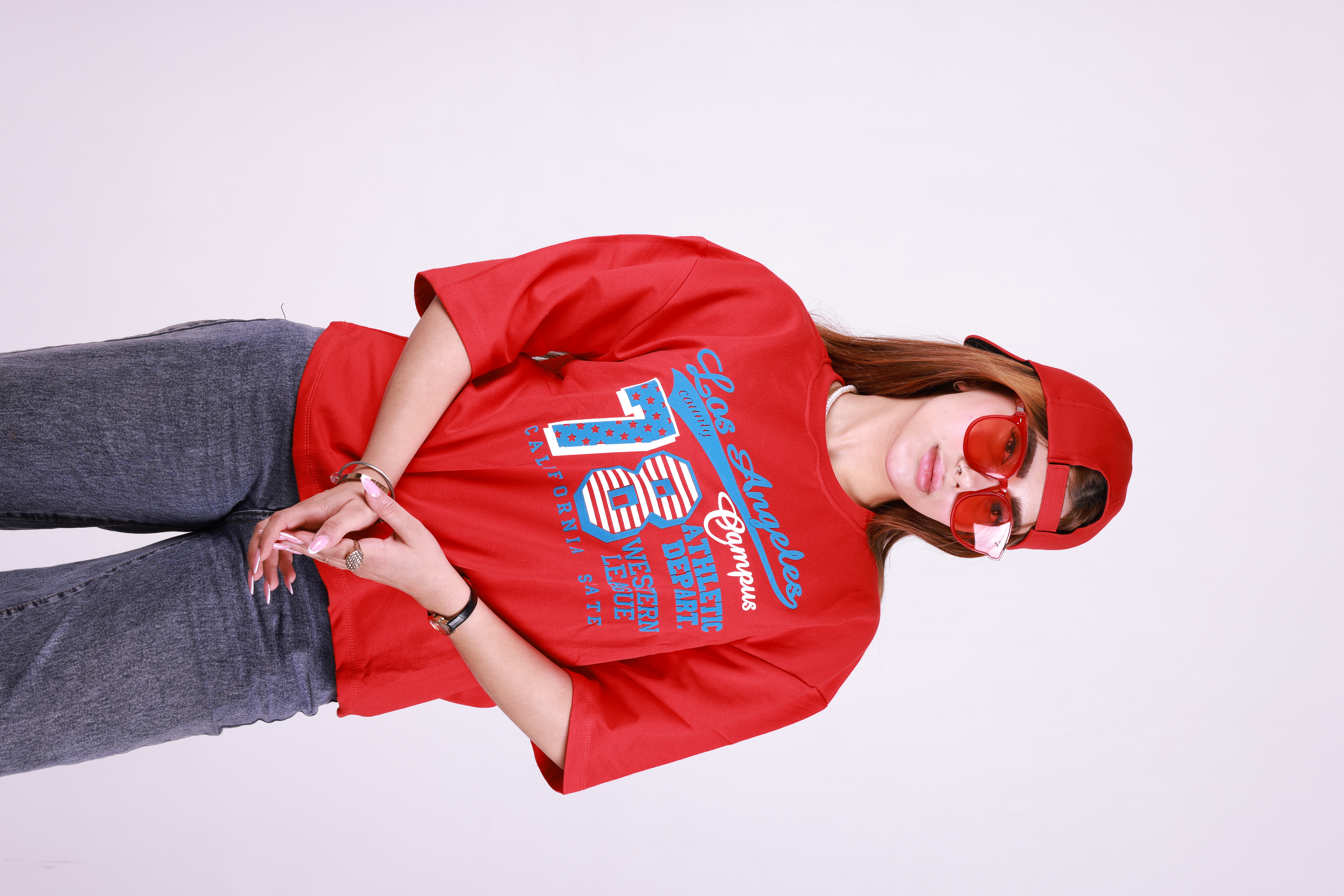 تیشرت زنانه دورس طرح Los Angeles 78